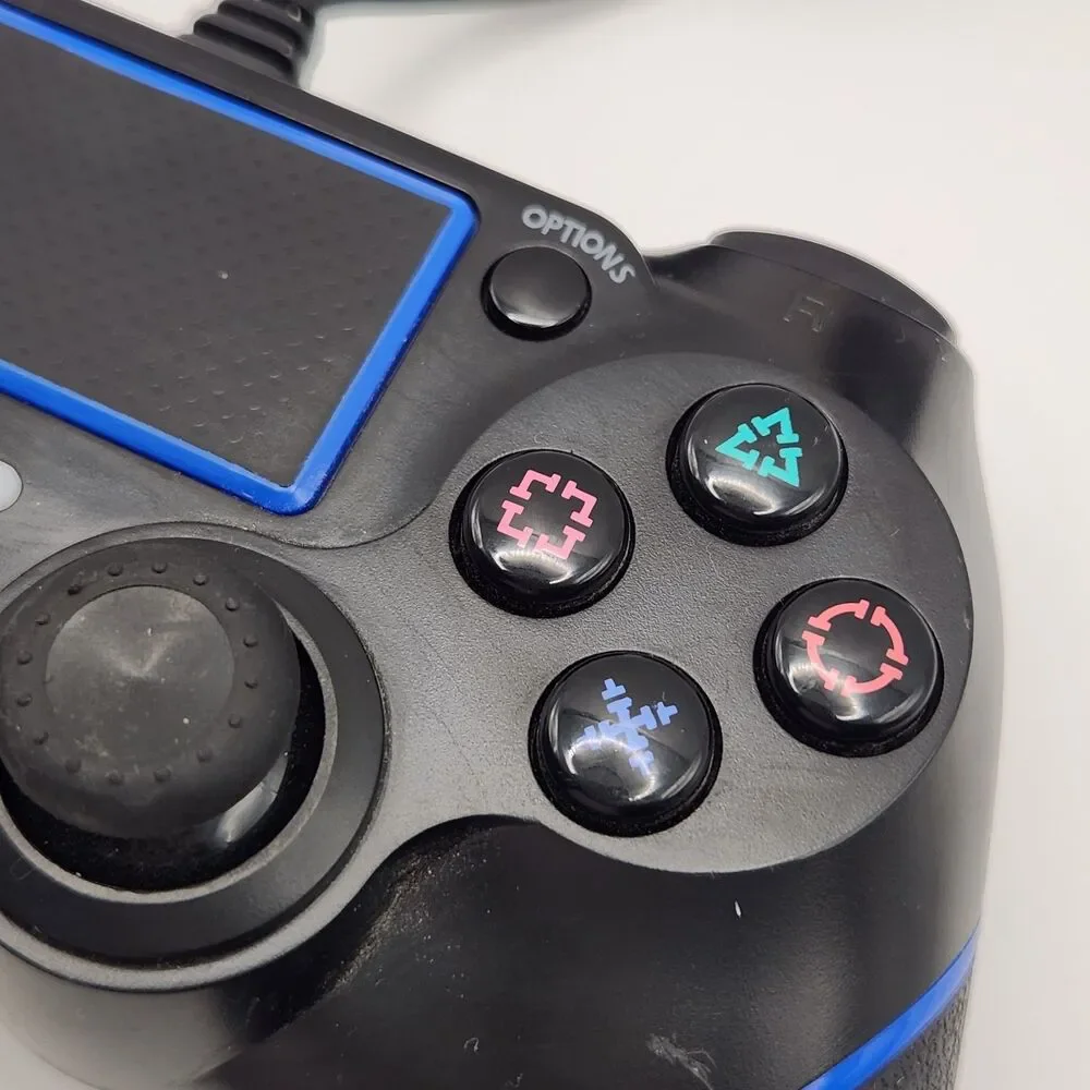 PS4 Controller Wired Gamepad Compatible with P4/Pro/Slim/PC with Motion Motor